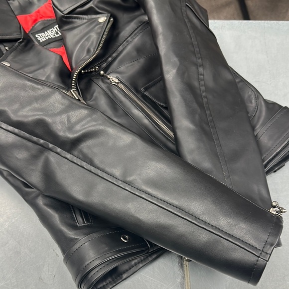 “Straight to Hell” black leather jacket - Picture 8 of 10